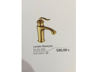 ACAR BATARYA ELEGANT GOLD LAVABO